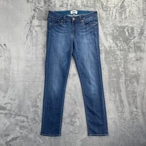Paige Skyline Ankle Peg Skinny Jeans Women's Size‎ 27 Blue Denim
